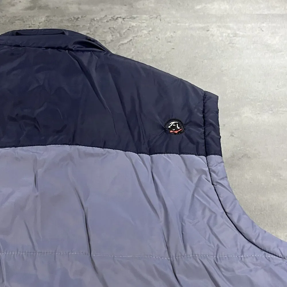 Southern Proper‎ Puffer Vest Men Large Blue Down Quilted Shell Sleeveless Preppy